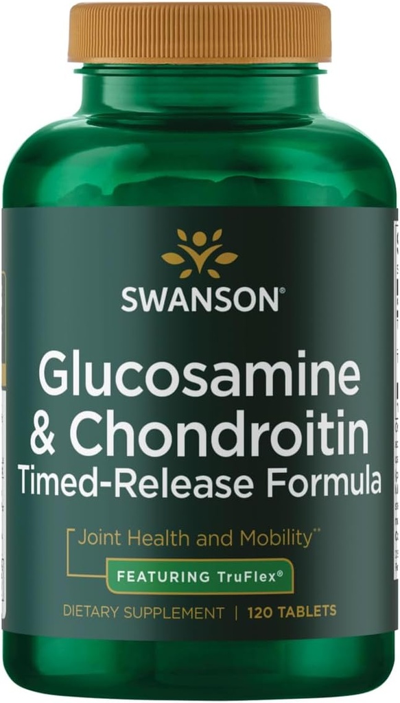 Swanson tids- release Glucosamin & Chondroitin Sulfate 750 / 600 Milligram 120 Tabs