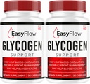 (2 Pack) Easy Flow Glycogen Support - EasyFlow Glycogen, Easy Flow Glycogen Supplement, Glycogen Support Easy Flow, Easy Flow Glycogen, Glycogen Easy Flow, 60 kapsler til 2 måneder