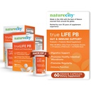 NatureCity True-Life- PB Hylde Stabil Blend Prebiotika og Probiotika til kvinder og mænd - fordøjelsesmæssige Gut Health Kosttilskud til kvinder og mænd - Dairy Free - (60 Veggie Capsules)