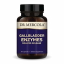 Dr. Mercola Gallblære Enzymes - Gallblære og fordøjelsessygdomme Support - Inkluderer Pancreatic Protease, Amylase & Lipase - Non- GMO, Gluten- Free & Soy- Free - 30 Forsinkede Release Kapsler (30 Servere)