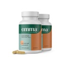 Emma Gut Health - 2 Pack - Gas og Bloating Relief, Forstoppelse, Leaky Gut Reparation - Gut Cleanse & Gendanne fordøjelse - Regulere tarmbevægelse. Probiotika og laxative Alternative, 120 Kapsler