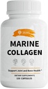 SIRUNES Marine Collagen Peptider, 120 Kapsler - Fisk Collagen Kosttilskud til kvinder, Great for Hår, Hud, Nails, Joints & Bones - Made in USA