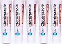 (5 pakning) Globe clotrimazol Antifungal Cream 1% (1 oz) lindrer kløe, brændende, krakning og skalering i forbindelse med svampeinfektioner