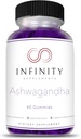 Ekstra Styrke Ashwagandha Gummies med kirsebær, hindbær og Pomegranat Flavor, 60 Greve (pakke med 1)