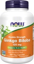 NU Kosttilskud, Ginkgo Biloba 120 mg, Double Strength, Non- GMO Project Verified, 200 Veg Kapsler