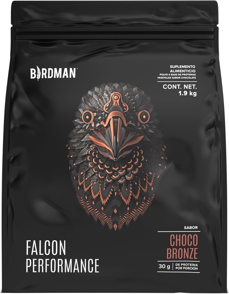 BIRDMAN Falcon Performance Premium Sport Protein Powder Plus Creatin, 31g Protein og 5g Creatin per Serving, Ingen inflation, Ingen Acne, Chokolade Flavor; 1.9Kg
