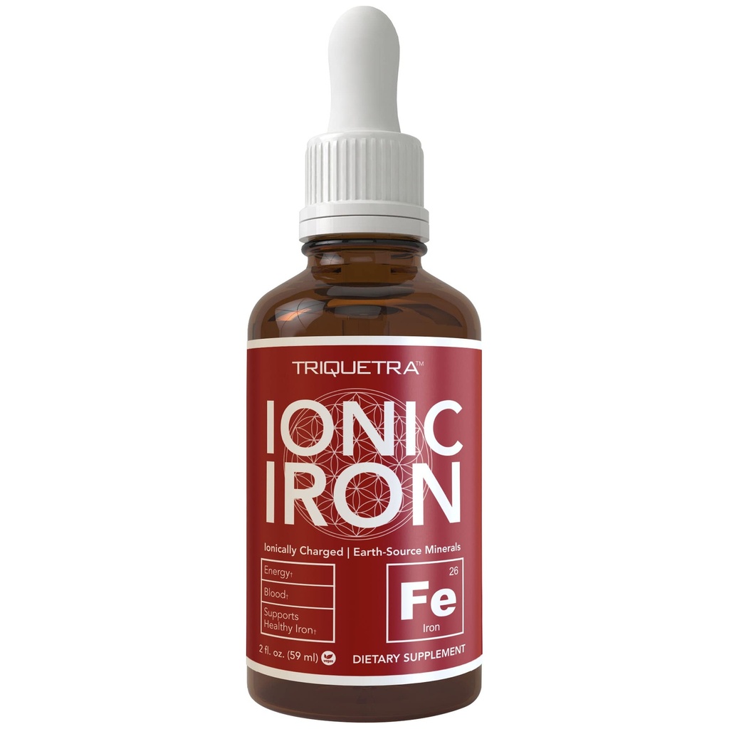 Ionic Liquid Iron Supplement (236 Serveringer) - Højeste Absorption Rate Tillader for mindre dosis & Mindre Mave spørgsmål - Ikke-aromatiseret, Vegan, Ionically Charged, Jord- souced Minerals