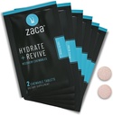 Zaca Recovery Chewable Supplement Note 124; Hydrate + Revive Buddy 124; Party, Travel, Motion & Højde Buddy 124; Sugar Free & Gluten Free Buddy 124; Mixed Berry, 6 Packets = 12 tabletter