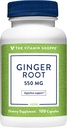 Den Vitamin Shoppe Ginger Root 550MG, Hele Herb supplement, der understøtter fordøjelse & lindring (100 kapsler)