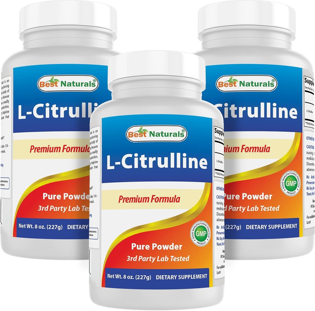Bedste Naturals L- Citrullin Powder 8 OZ (8 OZ (pakning med 3))