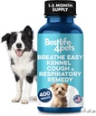 Træk vejret let naturlig hoste relief for hunde - genert senior hund luftveje, kongestion og nysen Relief Plus Trachea og luftveje støtte til brachycephaliske hunde sikrer rolig gåture og rolig søvn