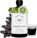 Elderberry Syrup by Elderlane - Elderberry Shots - immunsupport for børn og voksne - Immunboostere - Naturlig Immunitet Booster - Lavet med honning & Elderberries - Gluten- Free - 8,5 Fl Oz