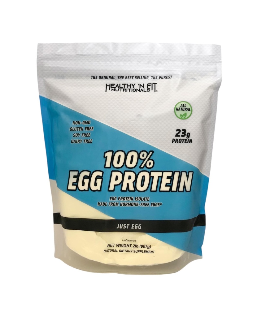 Sund 'N Fit - 100% æg protein (uden smag) Natural, 2 LB taske. Bare Egg Instant Tørret Hvidt: Super til bagning og blanding.