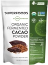 MRM Nutrition Organic Fermented Cacao Powder Medic124; Superfood Medical 124; Antioxidant- rich Medical 124; Gluten free + vegan Medical 124; 43 portioner