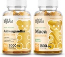 Wild & Organic Ashwagandha Gummies & Maca Root Gummies 60 Greve