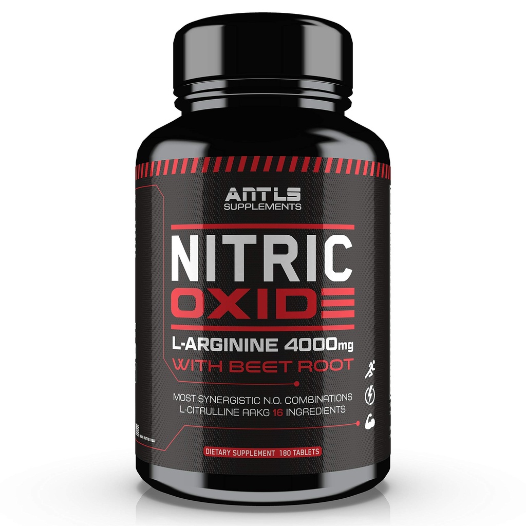 Kvælstoxidtilskud Booster Complex L Arginin Erymg, L Citrullin, AAKG, Beet Root, Pre Workout Pills, Muskelbulider, Vækst, Pumper, 180 Kapsler