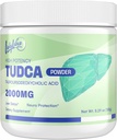 TUDCA pulver lever support - 2000mg høj absorption lever Detox & reparation Support med mælk tidsel, Artiskoke, Bile Salte, Ox Bile, Herbal Blend-30 Serveringer, Non- GMO