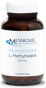 Metabolsk vedligeholdelse L- methylfolat 2, 5 mg - L methylfolat, methylfolat supplement til kvinder & mænd, methylerede vitamin B9 (5- MTHF) for hjernesundhed, fokus og ro - 30 kapsler (pakning med 1)
