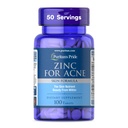 Puritan 's Pride Zink til Acne Skin Formel med vitaminer C, B-6, A, og E for mænd og kvinder, Kosttilskud til klar sund hud, immunsystem, Cell Division og vækst support, 100 tabletter