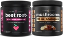 NutraChamps Beet Root + Powder & Mushroom Powder: Ultimate Brain, Gut & Body Boost