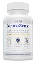 Zen Nutrients NeuraZenX Nerve Support & Perifer neuropati Support Supplement med 1200mg Alpha Lipoic Acid (ALA), Benfotiamin, L- Carnitin, og gurkemeje