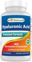 Bedste Naturals Hyaluronsyre 100 mg 120 kapsler - Support Sunde Joints og ungdommelige hud (859375002702)
