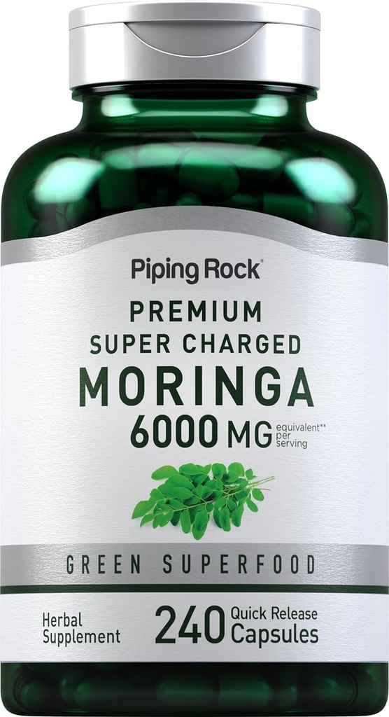 Piping Rock Moringa Oleifera Kapsler 6000mg