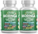 Moringa Powder Capsules + gurkemeje Moringa Leaf Ceylon Cinnamon Ashwagandha Ginger Tart Cherry Boswellia Quercetin Hvidløg Holy Basil Saffron Nettle Black Pepper Moring- Go supplement by Clean Nutra (2)