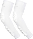 2PCS polstret elbue Forarm Ærmer Kompression Arm Beskyttende støtte