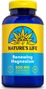 Natures Life Renewing Magnesium 500 mg - Citrate, Malat, Oxide Plus vitamin B- 6 - Muscles and Nerves Support - Lab Verified (250 Servere, 250 VegCaps)
