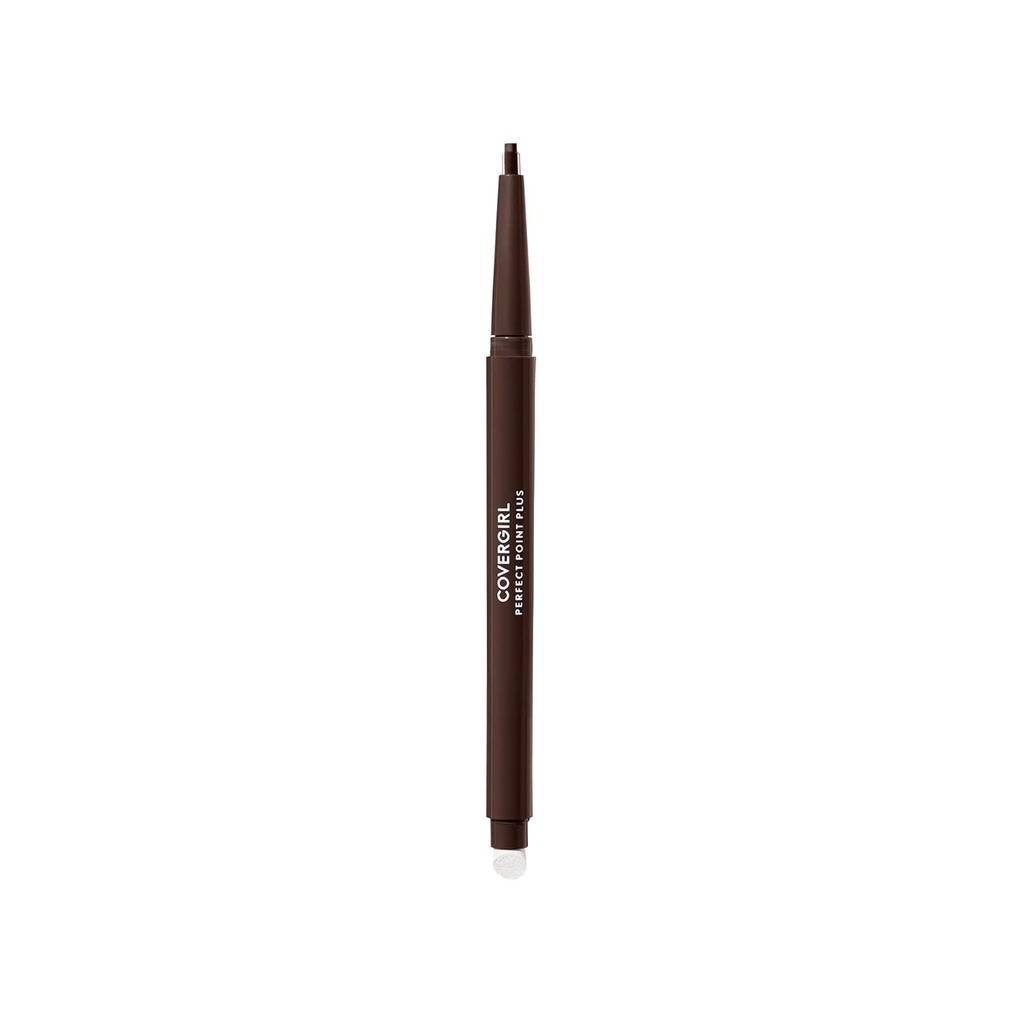 CoverGirl Perfect Point Plus Eyeliner Pencil, Espresso, Long- Lasting, Alsatile Brown Eyeliner, Soft Smudging Tip, Ingen Shartening Påkrævet, Pakning med 1