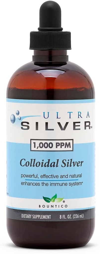 Ultra Sølv ® Kolloid Sølv - 124; 1.000 PPM, 8 Oz (236mL)