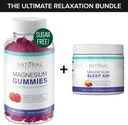 Sugar- Free Magnesium Gummies (60 Gummies) og Magnesium Night Time Powder med Magnesium Citrate, Melatonin, L- Theanin og GABA - Vegan, Gelatin- Free, Gluten- Free, Non- GMO