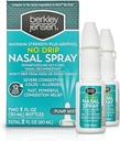 berkley jensen No Drip Svær Congestion Nasal Spray - Maksimal styrke dekongestant med Oxymetazoline HCl & Menthol - Pump Mist Applicator, Ingen Steroid, 12 timers Relief, 1 Fluid Ounce (pakke med 2)