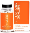FREMTIDIG METODE Synbiotika Prebiotika til mænd og kvinder - Probiotika & Prebiotika Supplement for fordøjelse, immunitet og regelmæssighed (60ct)