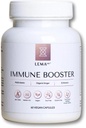 LEMALAB immunbooster - 60 Veganske kapsler - B- kompleks, C-vitamin & E, Organic Ingefær & Echinacea - Antioxidant Formel - understøtter immunfunktion & energimetabolisme