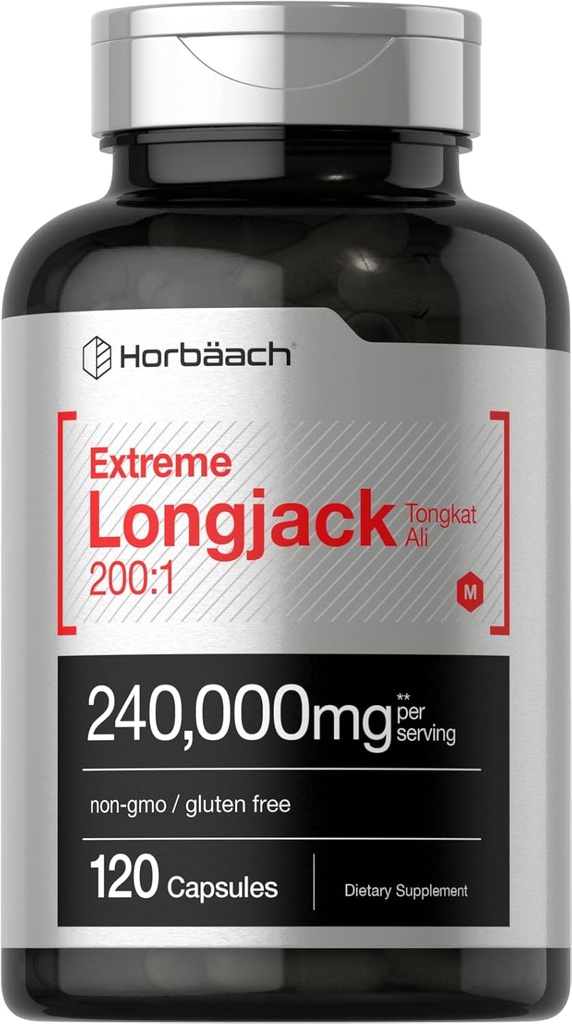 Horbäach - Longjack Tongkat Ali Note 124; 240.000 mg (200: 1 potent ekstrakt)