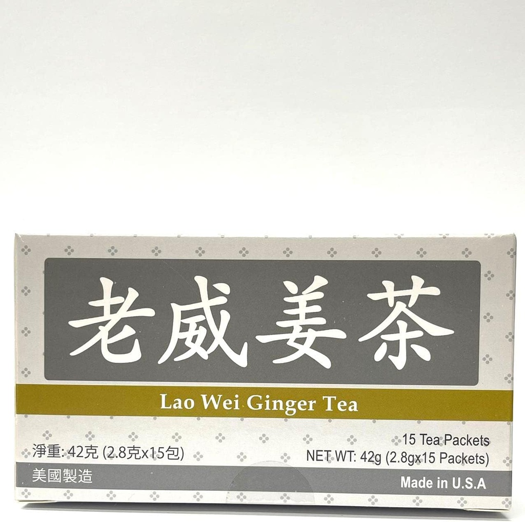 Ingefær Tea Herbal Supplement Hjælper til kontrol Betændelse og reducere kvalme, øge energi & antioxidant niveau 15 poser lavet i USA