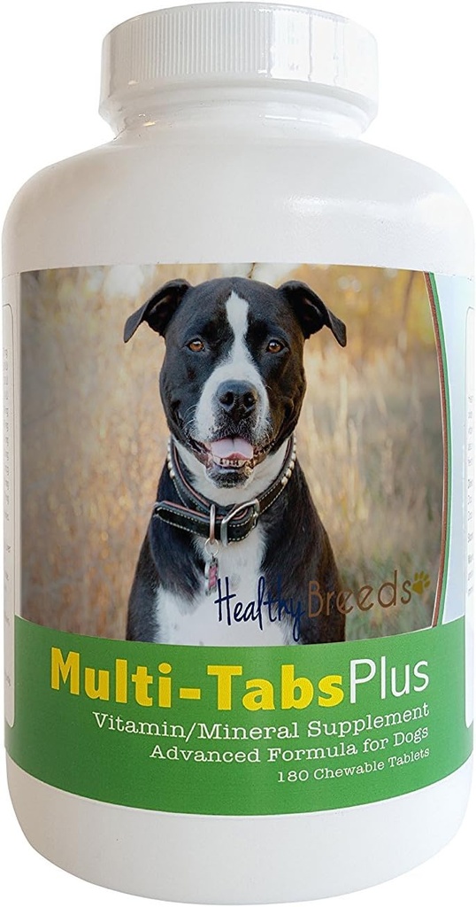 Healthy Breeds Pit Bull Multi-Tabs Plus Chewable Tablets 180 Count