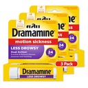 Dramamin Hele dagen mindre Drowsy, Motion Sygdom Relief, 8 Greve, 3 Pack