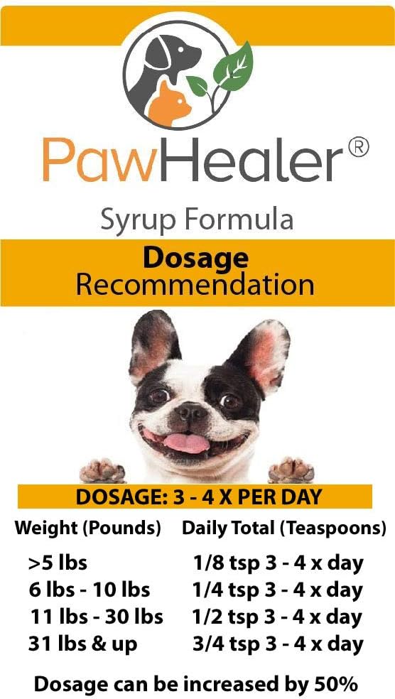 Pawhealer ® Hund Hough Remedy- Hound Honey Syrup (Phlegm- Heat) - til Kraftige, Honninghoste - 5 fl oz...