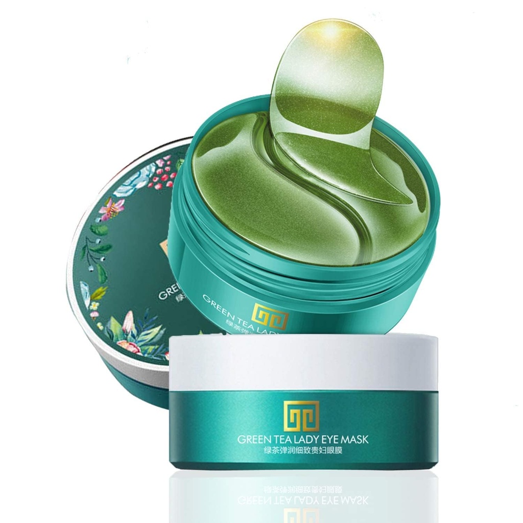 Under Eye Mask, Collagen Eye Mask 60 stk, Grøn te Uddrag under Eye Patches, Maske for Puffy Eyes, Undereye mørke cirkler Behandlinger, Under Eye Pads, Anti- Wrinkle Gel Pads