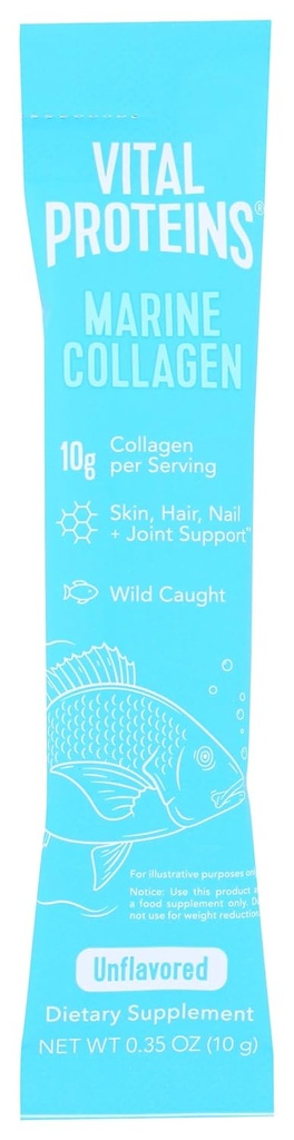 Vital Proteins Unflavored Marine Collagen Sgl, 0, 35 Oz