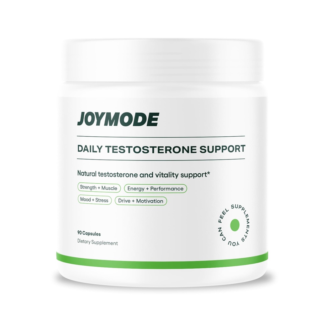 JOYMODE Testosteron Support Complex (90ct) -Natural Supplement for Mænd w / Ashwagandha, DIM, Magnesium, Zink & Boron