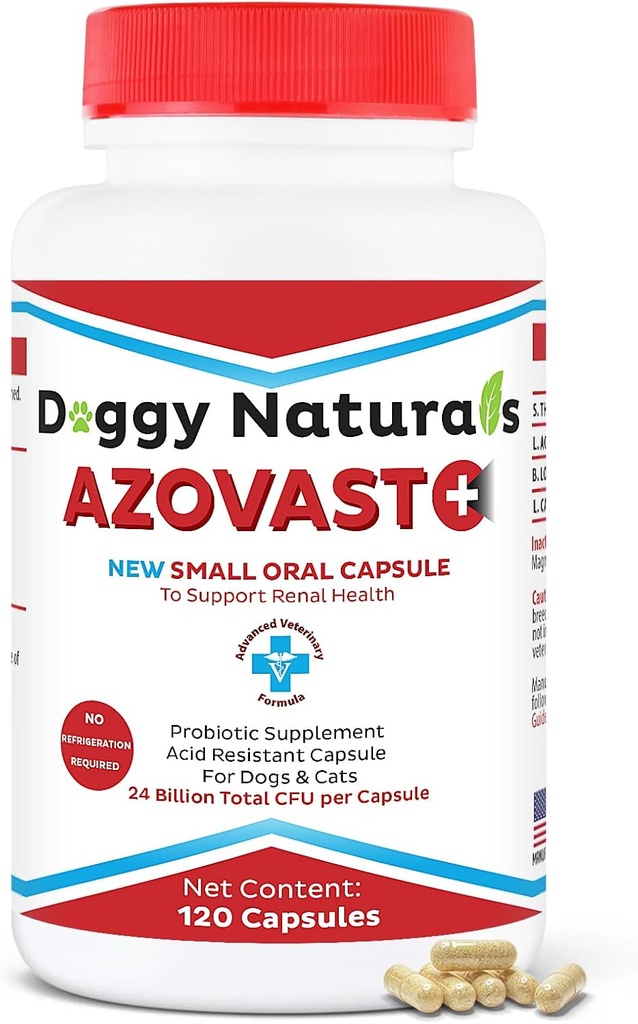 Ingredient Plus Nyretilskud til hunde og katte, 120ct - NO køling kræves - Hjælp til Nyrefunktion & Administrer nyretoksiner - Nyretilskud Kapsler (USA) (120 Caps)