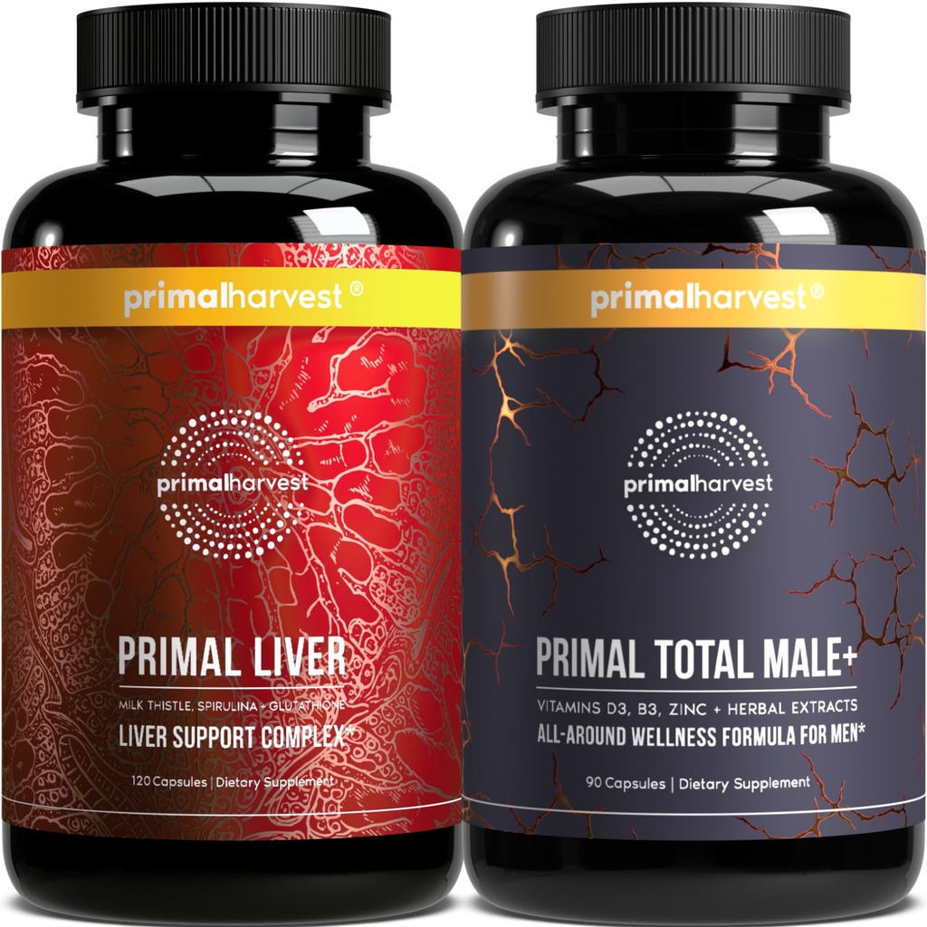 Primær høst Lever & Herre Multivitamin Kosttilskud til kvinder og mænd, Bundle