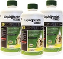 LIQUIDSUNDHED Kæledyr K9 Komplette 8- in-1 Flydende Multivitamin til voksne seniorhunde & hvalpe, Alt i én komplet formel kanine vitaminer til hud & coat, fælles sundhed, immunforsvar - USA Made (3 Pack)