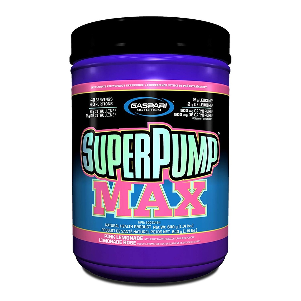 Gaspari Nutrition Superpumpe Max, Pink Lemonade, 1.41- Pounds
