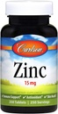 Carlson Labs Zink, 15 mg, 250 tabletter