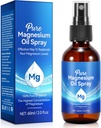 Topisk Magnesium Oil Spray, Pure Magnesium Oil Spray til Feet, 100% Pure and Organic, Quick Absorption - Natural Source with Powerful Organic Blend of Essential Olies 2.02 fl oz (2 Fl Oz (pakke med 1))